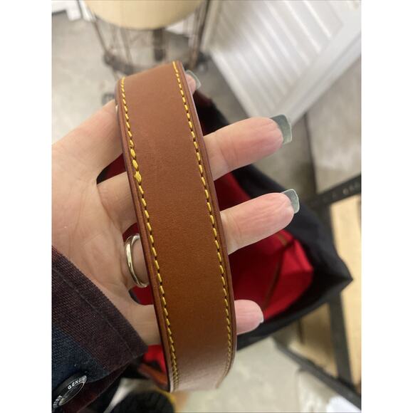 Dooney & Bourke Slouchy Hobo Bag, Logo Lock. Black Nylon, Brown Leather Trim - Picture 10 of 11